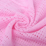 Family Bedding Couverture Cellulaire Rose pour Lit Double, Coton, Grand Couvre-lit Réversible, Légère, Thermique, Douce, Couverture Cellulaire Traditionnelle, 230 X 230 Cm Couettes et Couettes Naty Shop Rose Lit Double (230X230Cm)