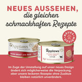 Applaws Nourriture humide naturelle de qualité supérieure pour chats, poulet et canard en soupe, en conserve 70 g (24 x 70 g)