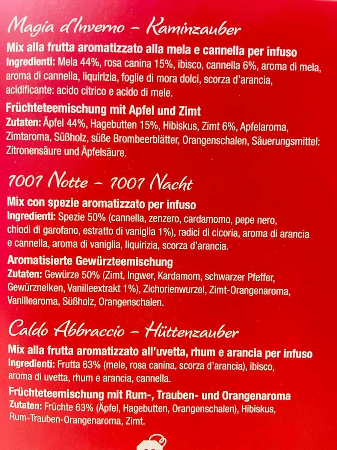 Pompadour 1913 Collection Hiver Assortiment de tisanes et de fruits décaféinés - 1 x 30 sachets de thé (82,5 grammes)