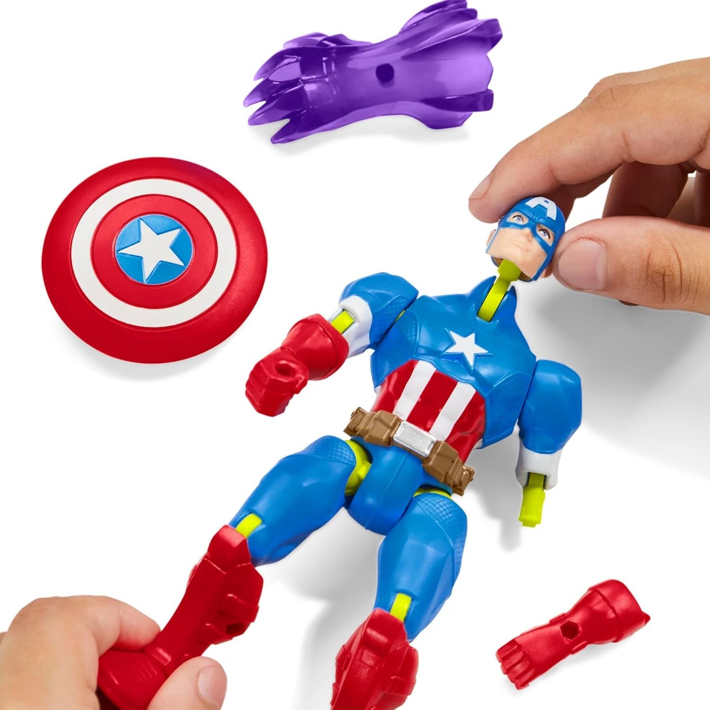 Mixmashers Marvel Captain America Avengers Mix-And-Match Action Figure & Accessoires Figurines Naty Shop