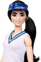 Barbie Made to Move - Joueuse de tennis avec raquette et balle - Poupée avec 22 articulations pour un jeu réaliste pour les fans de tennis et les enfants à partir de 3 ans, HKT73 Naty Shop Dolls