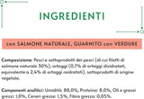 Crystal Delicate Suppenfond für die Katze, mit natural lachs, garniert mit Gemüse, 40 g, 32 Stück