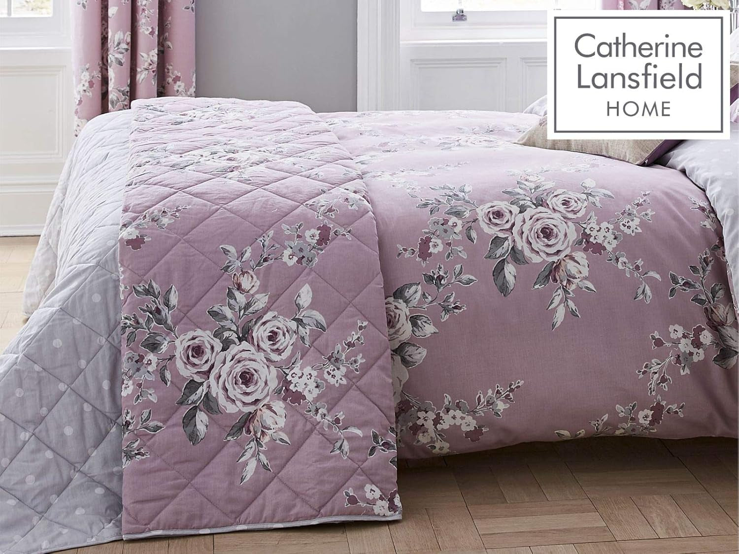 Catherine Lansfield Canterbury couvre-lit, entretien facile, Blush, couvre-lit - 220X230Cm Lits et Couvertures Catherine Lansfield Heather