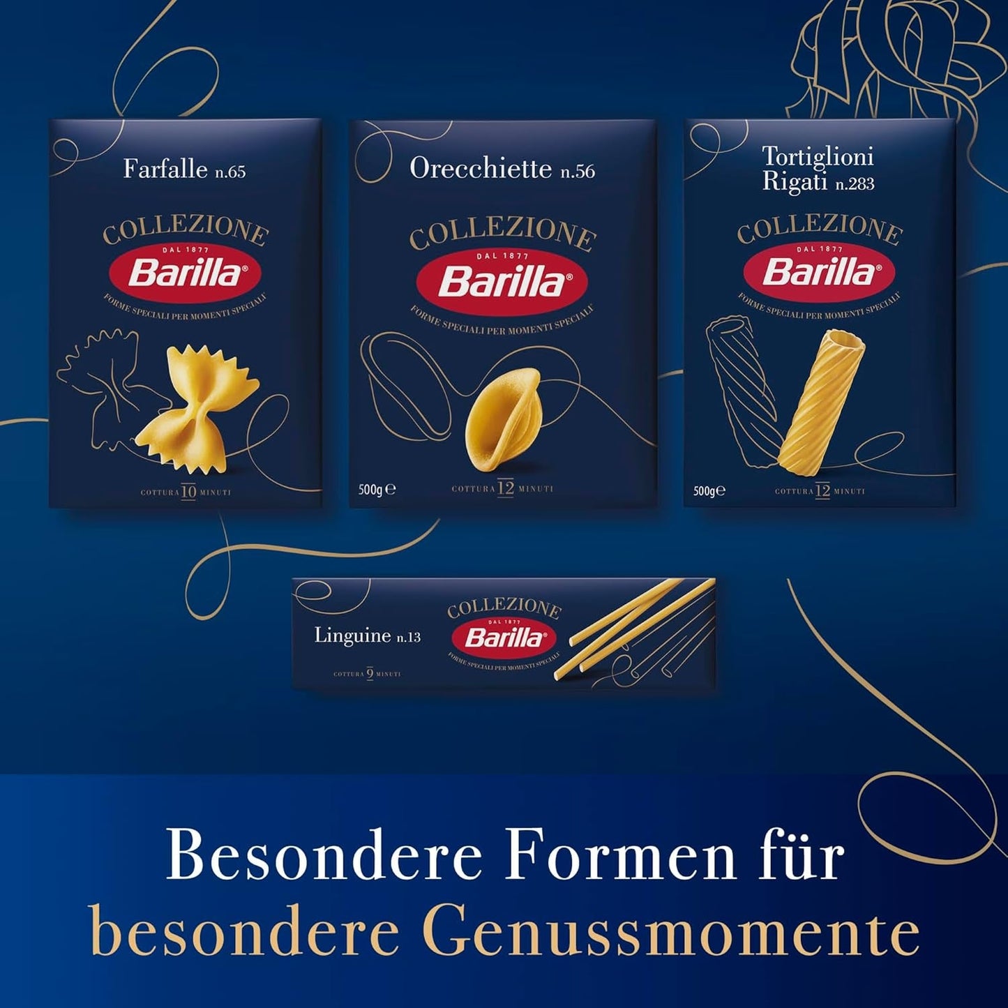 Barilla Collezione Pâtes à lasagnes au blé dur, toujours al dente, 500g