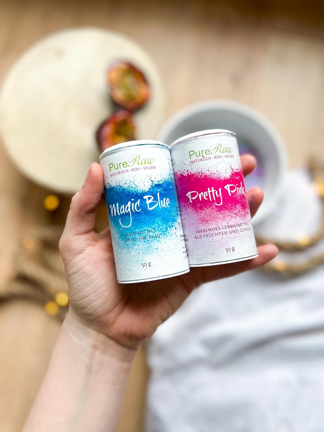 Pretty Pink Natürliche Lebensmittelfarbe Pulver Rosa (Roh Vegan) Pastel Rose Bis Intensiv Rosa-Rot - Essbare Farbe Für Lebensmittel Aus Früchten Und Gemüse - Colorant Alimentaire Naturel | Pureraw 5G Naty Boutique