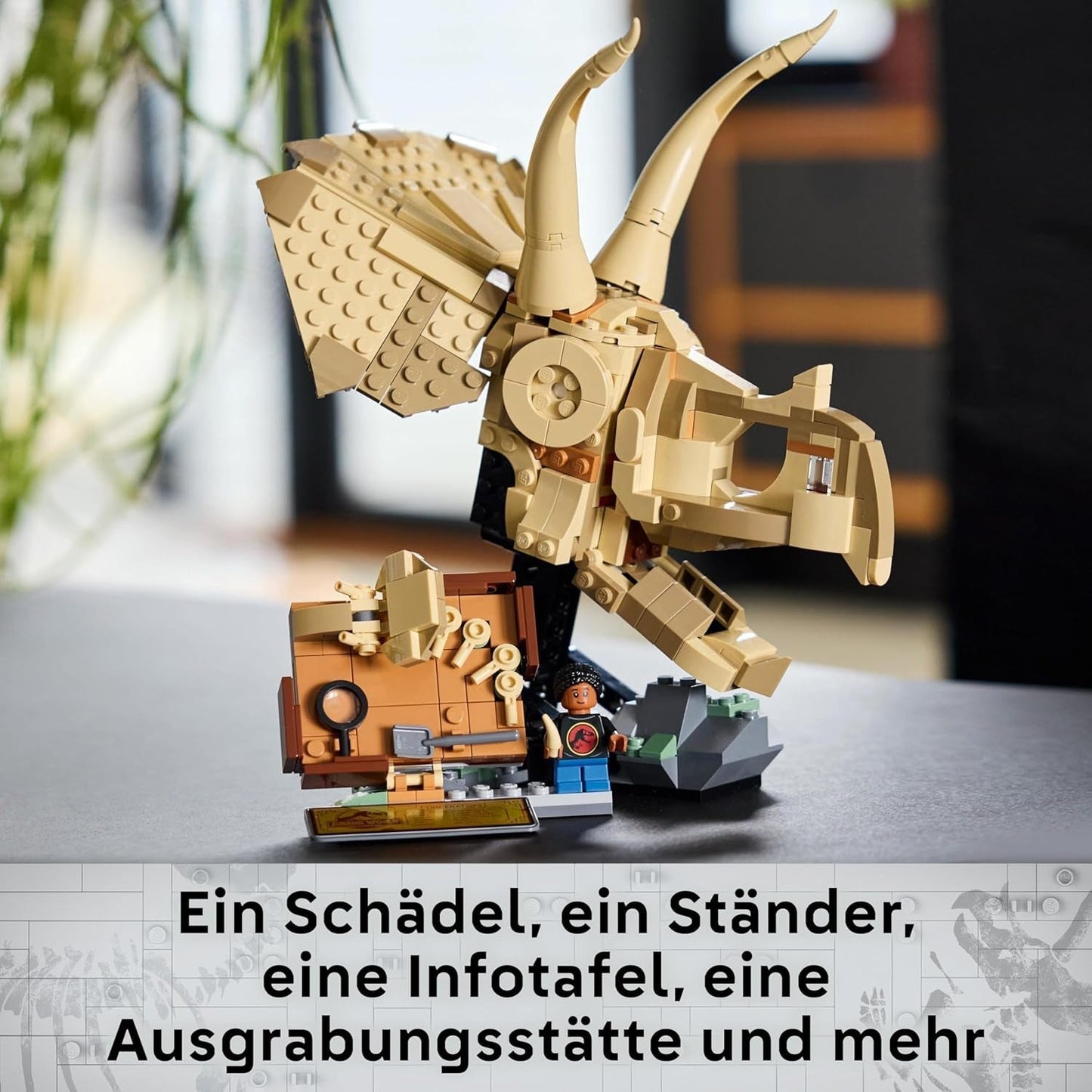 LEGO Jurassic World Fossiles de dinosaures : modèle de crâne de tricératops, jouet de dinosaure pour garçons et filles à partir de 9 ans, cadeau pour les enfants et les fans Jurassic World 76969 Jeux de construction Besuche den LEGO-Store