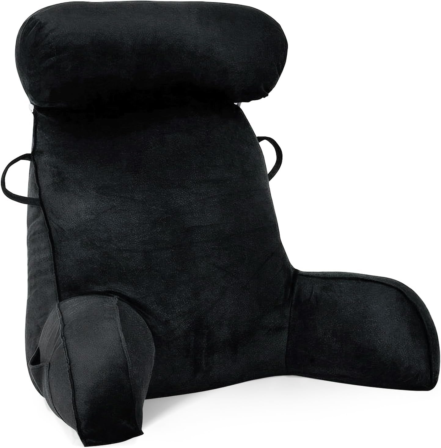 Oreiller de lecture XL pour lit et canapé avec tour de cou amovible, oreiller de dos idéal pour adultes avec mousse à mémoire de forme pour lire, travailler, jouer, regarder la télévision, se détendre (gris)