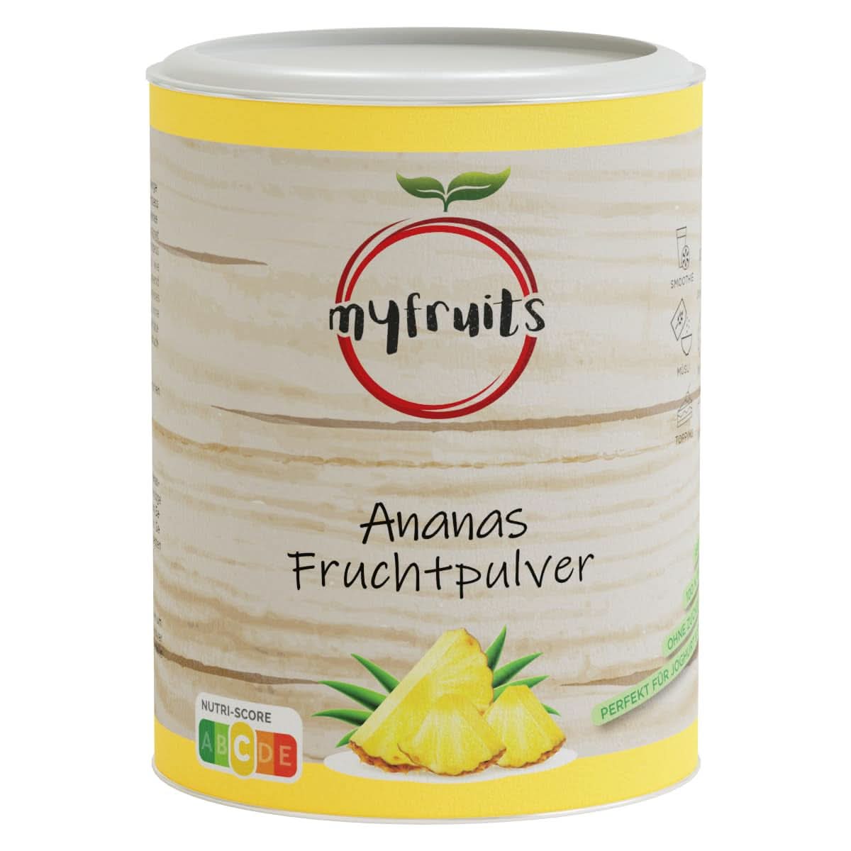 Myfruits poudre de fruit d'ananas 500 grammes Arome Naty Shop