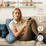 Oreiller de lecture, oreiller de dos avec accoudoirs, dossier dans le lit ou le canapé, oreiller de repos au lit pour lire, travailler et jouer