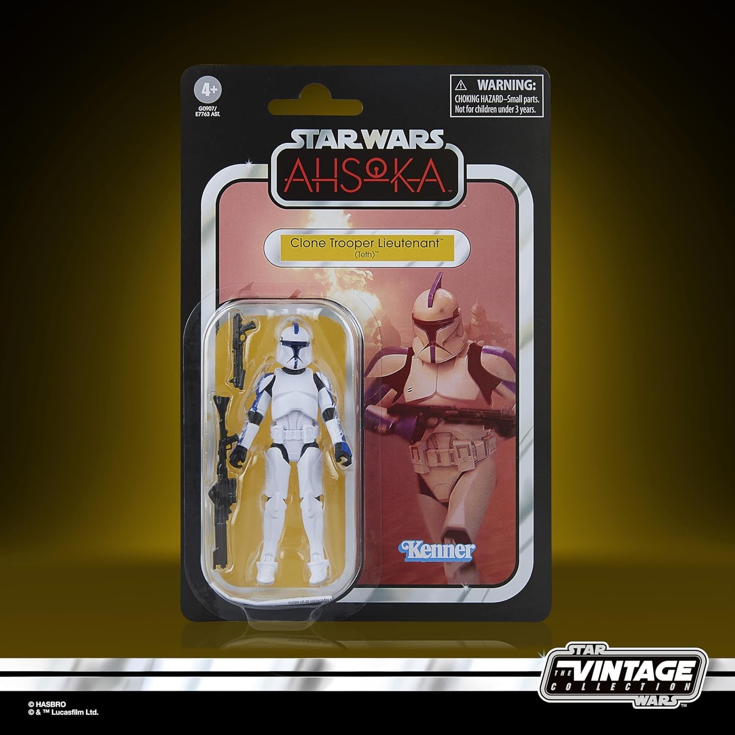 Star Wars the Vintage Collection Clone Trooper Lieutenant (Teth), Star Wars : Ahsoka Action Figure, 9,5 cm Figurines Naty Shop