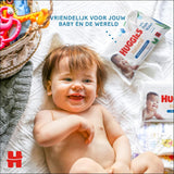 Lingettes humides naturelles biodégradables Huggies pour bébés sensibles, 8 x 48 lingettes, paquet en vrac