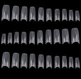 TRIXES 500 pcs Gel Ongles Conseils Ongles Français Clair Acrylique Conseils pour DIY Manucure 10 Modèles Différents