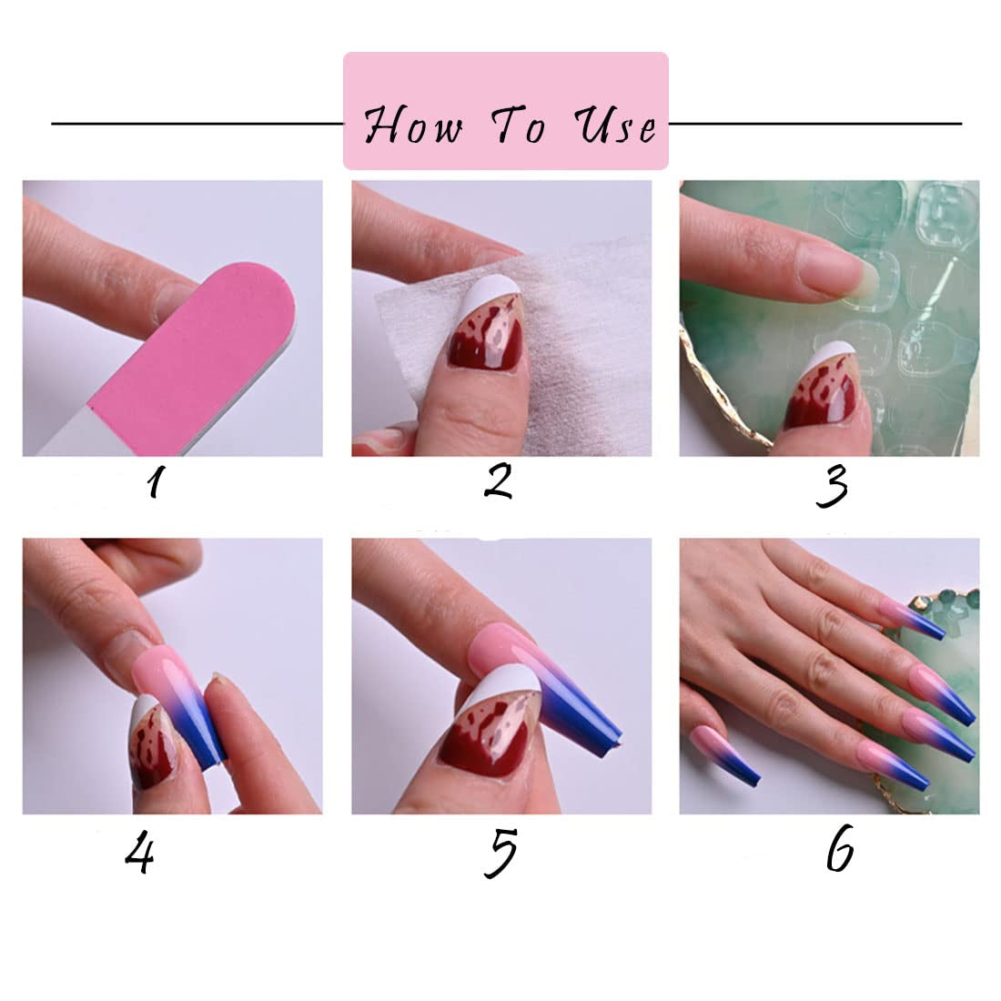 24 pièces carré nu français court couverture complète faux ongles presse sur ongles pour femmes filles