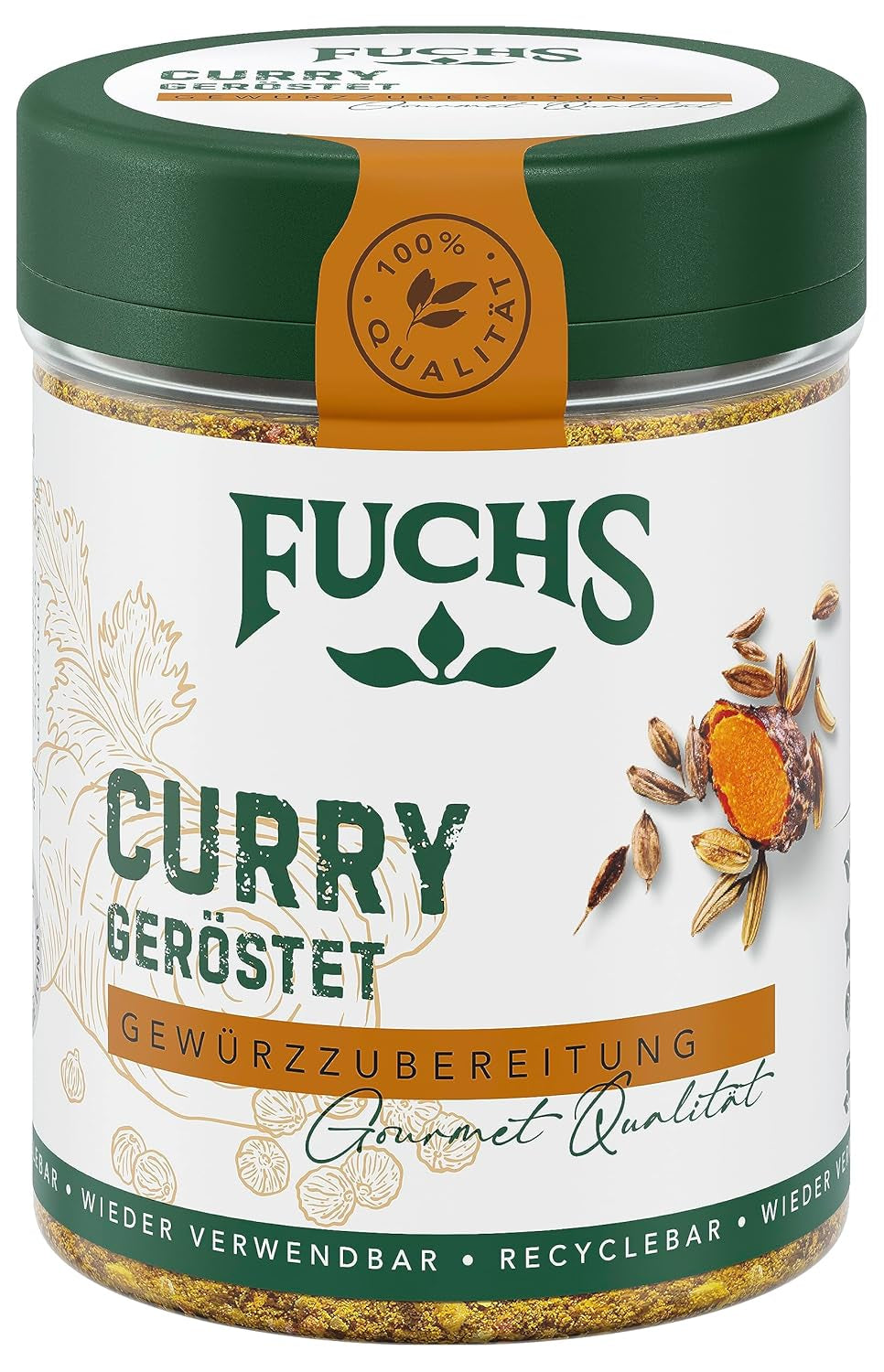 Fuchs Gewürze Curry, rôti, 55 g