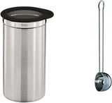 Boîte à café RÖSLE avec couvercle, acier inoxydable 18/10, 10 cm et doseur à café, cuillère à café de haute qualité pour un dosage facile du café moulu, acier inoxydable 18/10, 17 x 3,7 x 2,7 cm, argent Boîtes de conservation Naty Shop Conditionnement Taille de la boîte