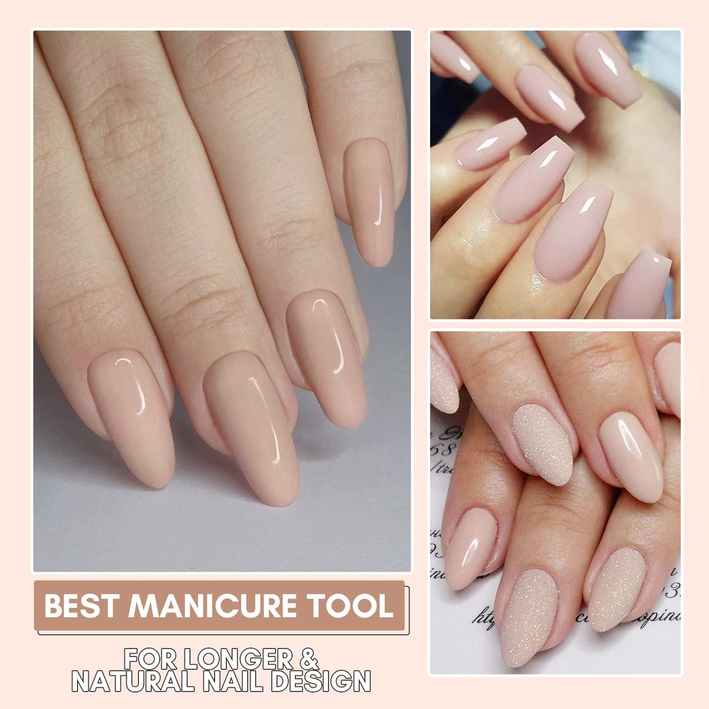 Makartt Poly Nail Extension Gel - Gel d'extension acrylique, Gel de renforcement des ongles, Décoration des ongles, 50 ml (Violet)