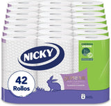 Papier toilette suprême, 42 rouleaux, 3 couches, 160 services par rouleau, Douceur irrésistible, Emballage facile à ouvrir, Papier certifié 100% Fsc