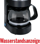 Cafetière pour camion 24 V - Cafetière pour camion - Cafetière à filtre - Cafetière pour garder au chaud - Cafetière à carafe en verre - Noir