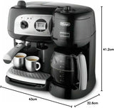 De'Longhi BCO264.1 Machine à expresso et à café en un, avec pompe, noir, 38 x 24 x 35 cm