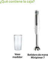 Braun Household Hogar Multiquick 7 Brassmixer, Spritzschutz-Technologie, Spülmaschinenfest, Bpa-Freier Kunststoffbecher, MQ7000, 1000 W, Weiß Kitchen Naty Shop