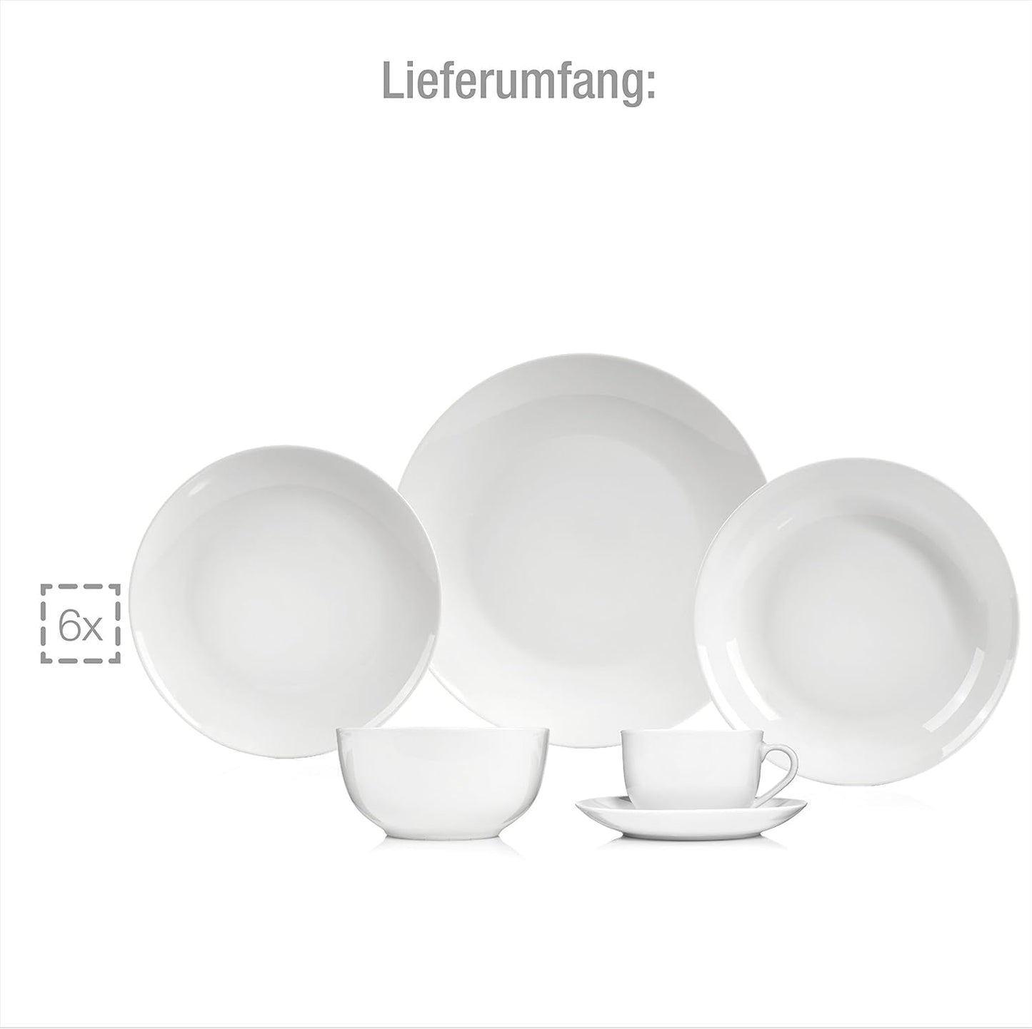 Service de table SÄNGER New Port, 36 pièces, pour 6 personnes | LA COLLECTION PREMIUM