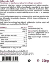 Raab Vitalfood Premium Birkenzucker, Xylit, Vegan, 1:1 Zucker-Alternative, Süßungsmittel, Zahnfreundlich, Vorratspack, 750 G Édulcorants Naty Shop