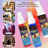 Coloration pour cheveux - Spray de couleur de cheveux vert temporaire de 30 ml, spray de coloration de cheveux temporaire naturel, teinture pour cheveux lavable pour fête cosplay Halloween (vert) Naty Shop Hair Dye