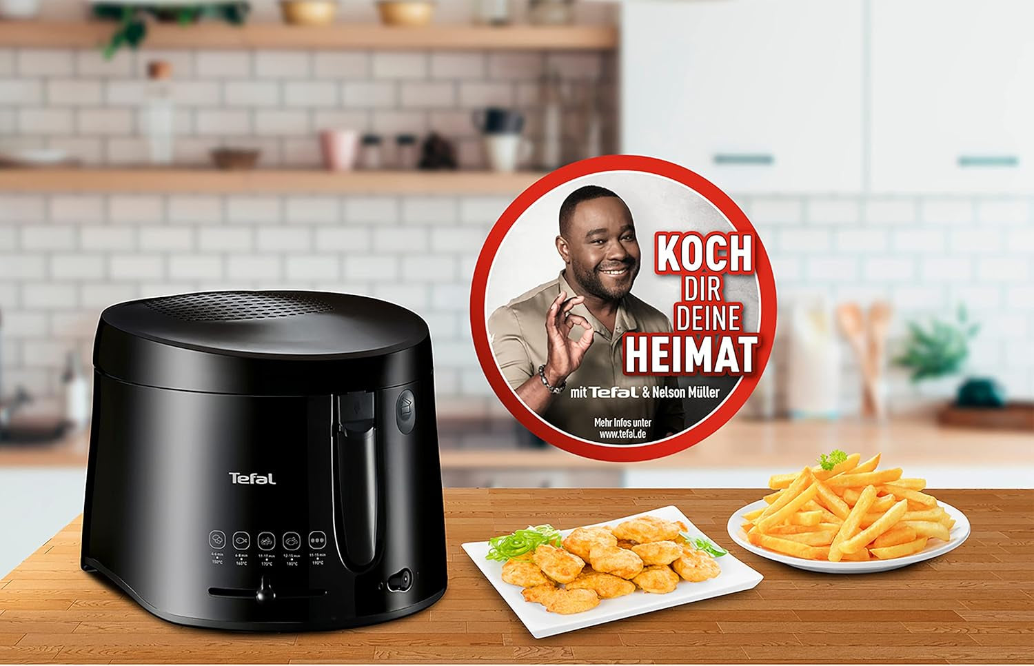 Friteuse Tefal Maxi Fry, technologie Cool Wall, 1,2 Kg, thermostat réglable Électroménager Naty Shop