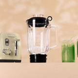 Cecotec Batteur Sur Socle Retro Power Noir Titane Retrogreen. 1200W Maximale Leistung, 2 Geschwindigkeiten, 4-Klingen-Messer Mit Schwarzer Titanbeschichtung Und 1.5L Krug, Vintage-Design in Green Kitchen Naty Shop