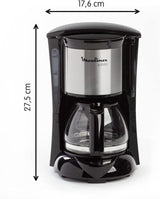 FG150813 Cafetière Subito, 6 tasses, Noir/Acier inoxydable