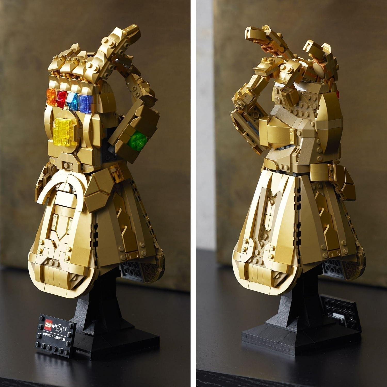LEGO 76191 Marvel Super Heroes Infinity Glove Avengers Thanos Glove Modèle de construction pour adultes Article de fan Cadeau pour hommes Femmes Elle Lui Jeux de construction Besuche den LEGO-Store
