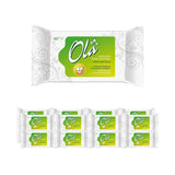 Papier toilette humide OLA - (1X40 pièces) Lingettes humides - extrait de camomille et acide lactique, lavables, peaux sensibles - 40 pièces