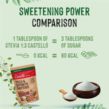 Stevia + Erythritol 1:3 Édulcorant, 1G = 3G Sucre, 850 grammes Édulcorants Naty Shop