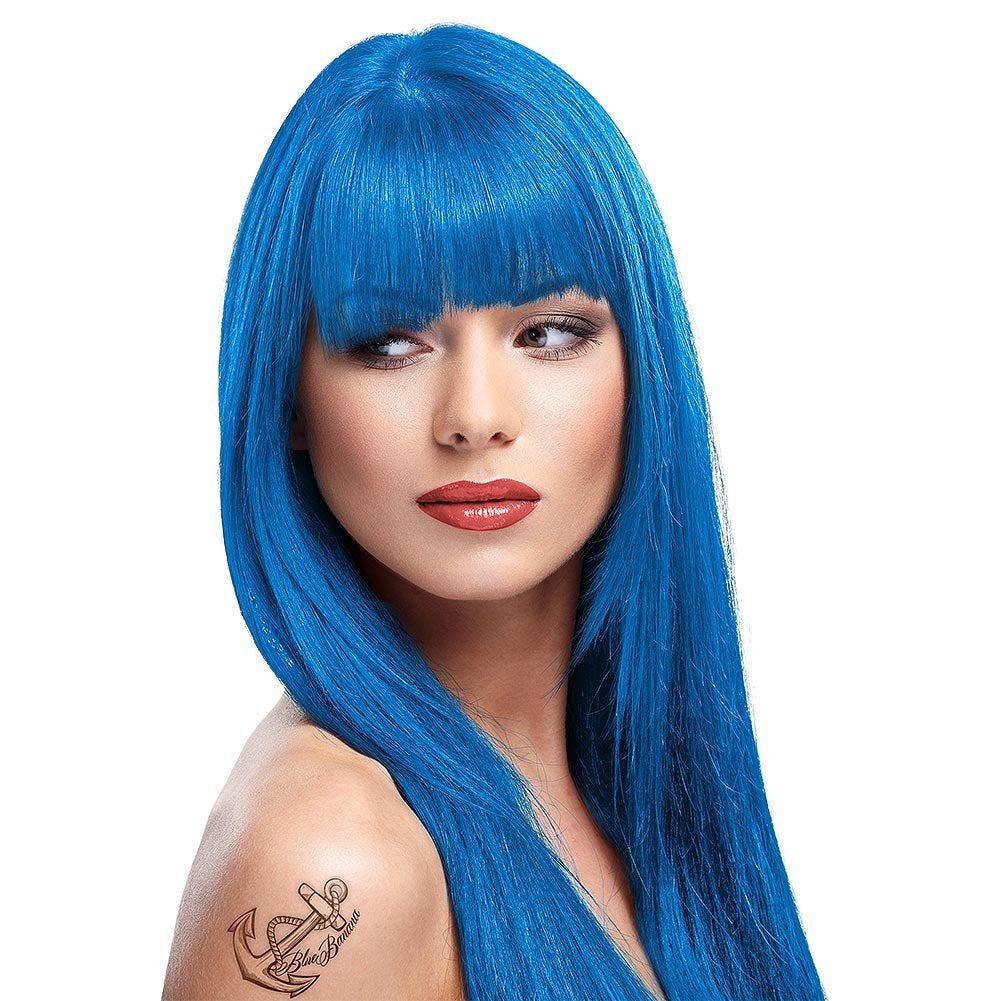 Directions Coloration semi-permanente 88 ml - Teinture capillaire Orange Fluo Naty Shop Bleu lagon 88 Ml (pack de 2)