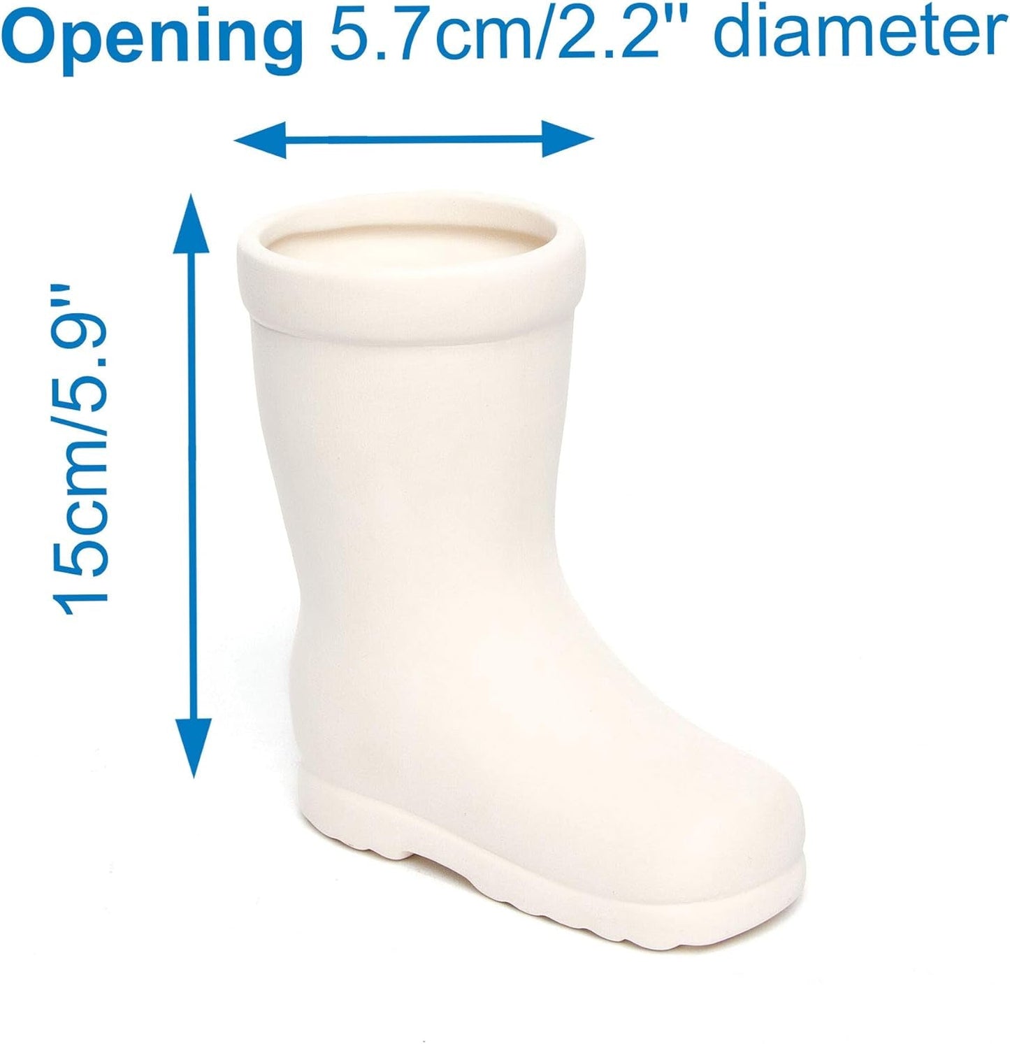 Baker Ross Pots en céramique 'Wellies' pour enfants (2 pièces)