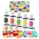 Colorant alimentaire 9 x 10 ml, colorant alimentaire liquide – ensemble de colorants alimentaires pour décorer des gâteaux, macarons, beignets, fudge, glaçage, savons DIY, crème glacée, colorant pour savon, colorant pour pistolet pulvérisateur