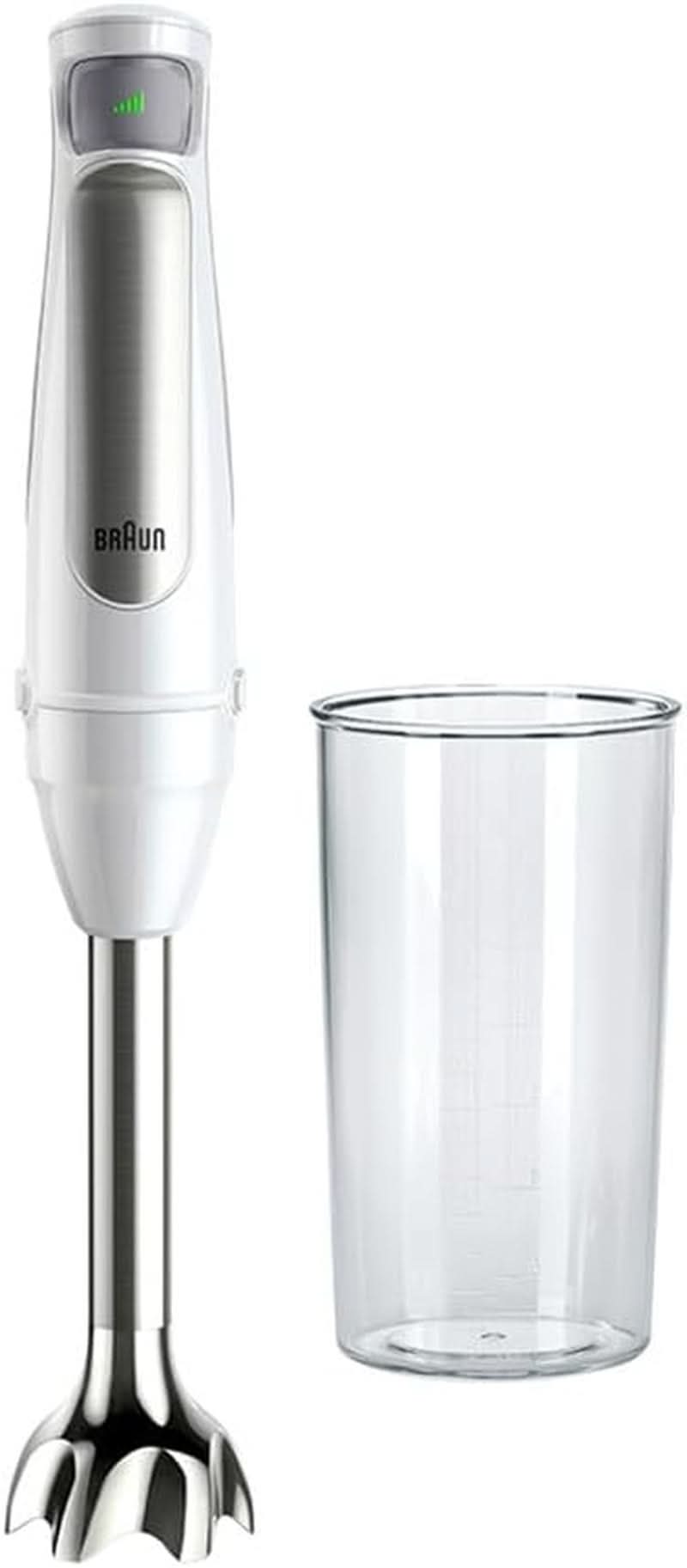 Braun Household Hogar Multiquick 7 Brassmixer, Spritzschutz-Technologie, Spülmaschinenfest, Bpa-Freier Kunststoffbecher, MQ7000, 1000 W, Weiß Kitchen Naty Shop