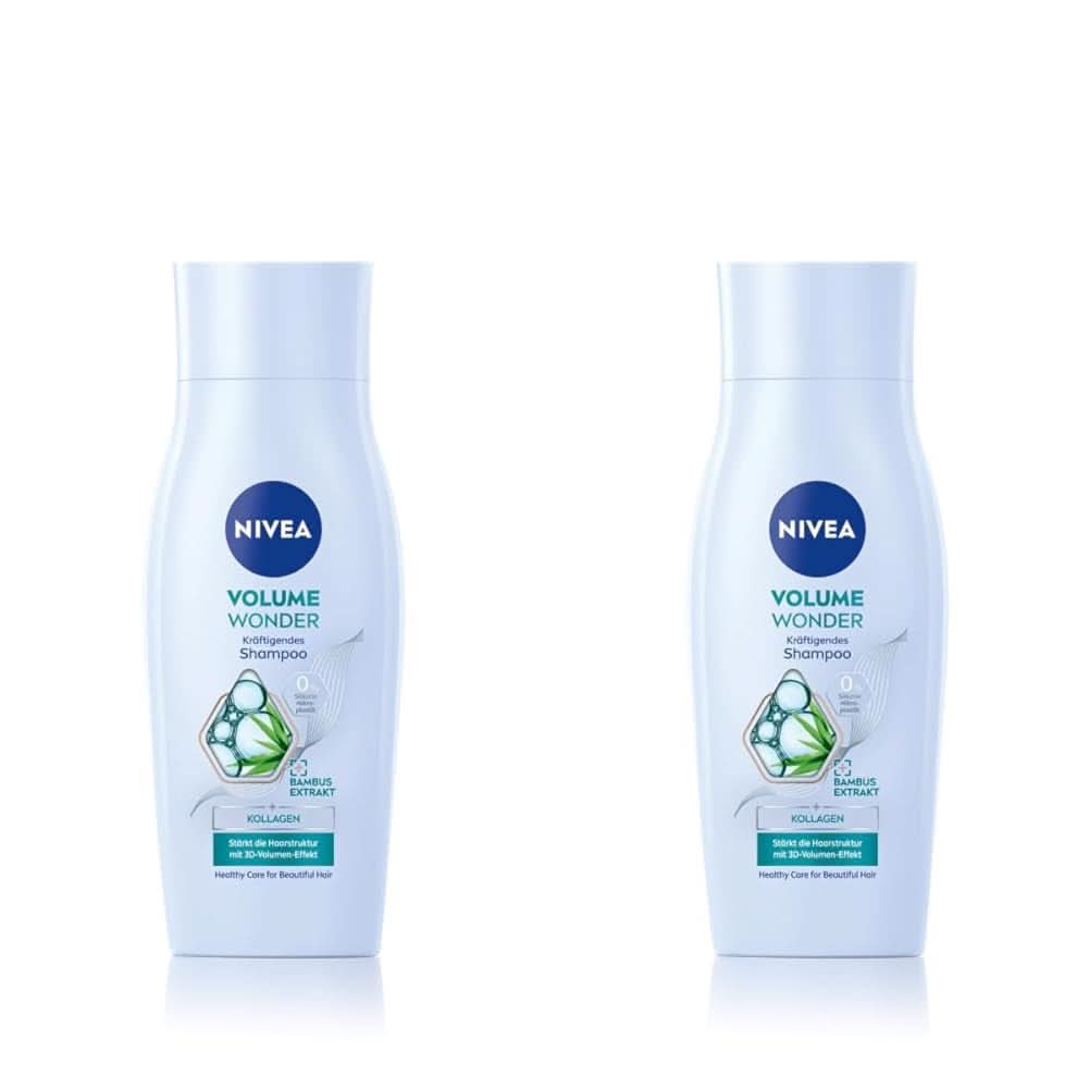 NIVEA Volume Wonder Shampoing fortifiant, shampoing volume, 50 ml Douche et bain Naty Shop 2 x 50 ml