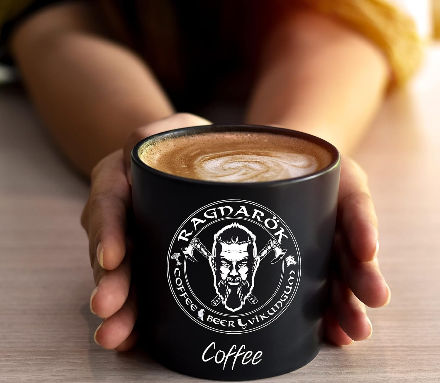 C&T "Ragnarök Coffee" café à rôtir nordique | 1000g d'oie de Bohne | comme Espresso & Cafe Crema trinkbar | kräftig + würzig + aromatique | 100% naturel avec de la caféine