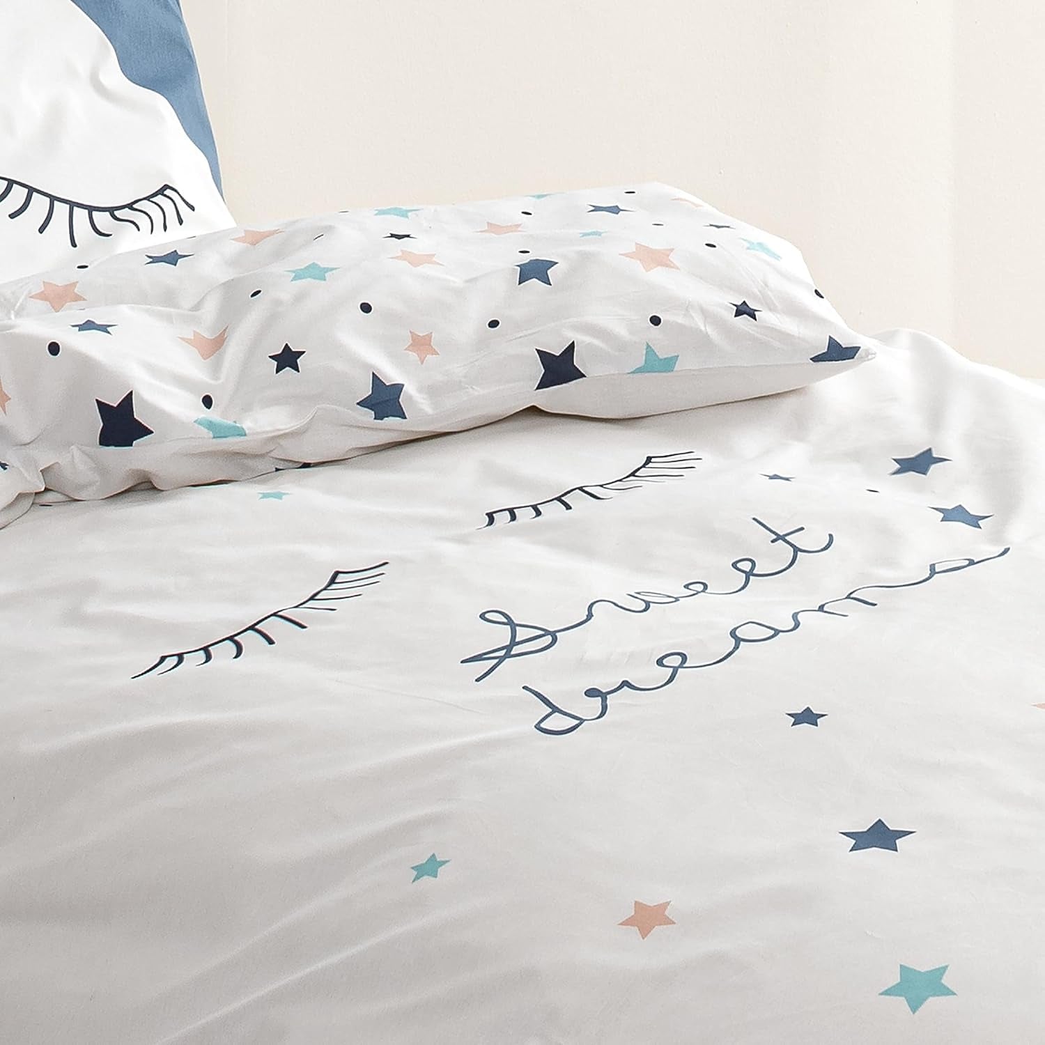 Parure de lit enfant, réversible, Literie Étoiles - enfants Naty Shop