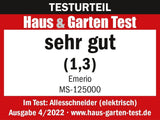 Trancheuse tout usage Emerio "Made in EU" MS-125000, lame en acier inoxydable fabriquée en Allemagne, réglable 0-17 mm, 100 W Broyeurs et trancheurs Naty Shop