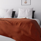 Soleil D'Ocre, Adele, couvre-lit, jeté de canapé, coton, rouge brique, 220 X 240 Cm Lits et Couvertures Besuche den Soleil d'ocre-Store