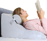 Oreiller de lecture en mousse à mémoire de forme | Pernă ergonomică pentru spate și pană pentru pat, canapea și canapea | Oreiller de soutien orthopédique pour les maux de dos et les tensions