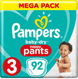 Couches Pampers 81657566 Pantalon Baby-Dry, blanc