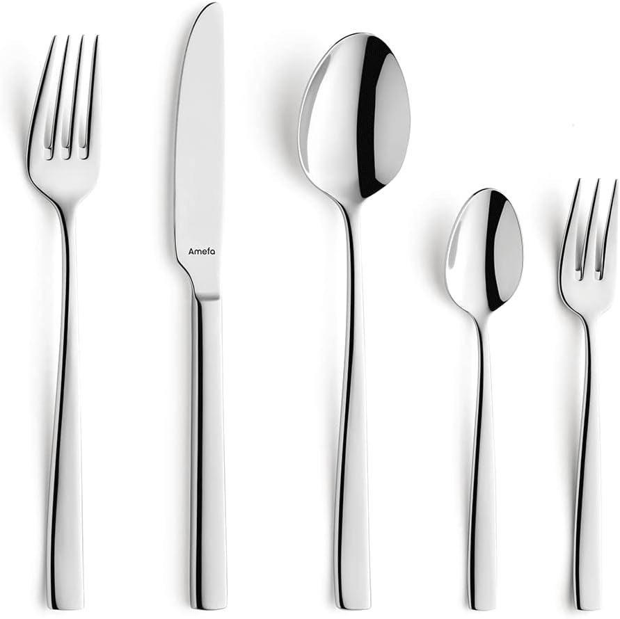 Ménagère Amefa Satina en 60 pièces, pour 12 personnes, coffre-fort Kitchen Naty Shop Fresh 60-Teilig