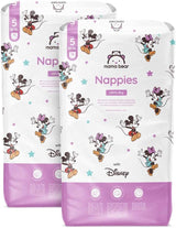 Marque Amazon : Mama Bear Disney Couches Ultra Dry, taille 3 (4-9 kg) – Boîte mensuelle, blanche, 172 pièces (2 paquets de 86)