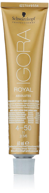 Igora Royal Absolute Age Blend Coloration pour cheveux, 7-560 Blond chocolat doré moyen, 60 ml Naty Shop Coloration capillaire 4-50 Brun doré naturel moyen 60 ml (1 paquet)