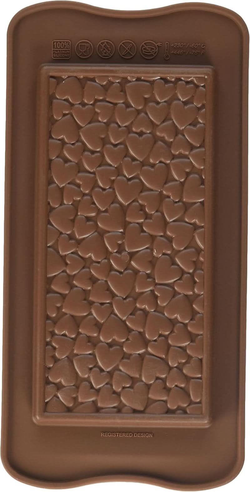 Forme Silicone Comprimés Silikomart Love 15,5 x 7,7 x H 0,9 cm, 85 ml, 1 cavité (SCG38) Cuisine Naty Shop