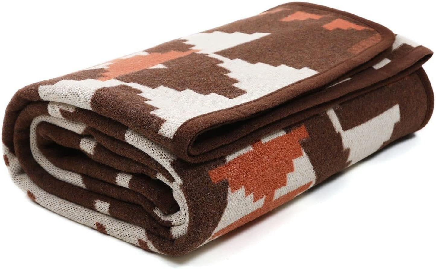 ACUSHLA 200,7 x 160 cm, 1,7 kg, couverture, couverture en laine, couverture de voyage chaude, couverture tricotée, couvertures décoratives pour canapé, chaise, canapé, lit, salon, camping, convient à toutes les saisons Ww203 Lits et couvertures Beuche den ACUSHLA-Store Marron indien 150 x 200 cm