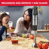 DD6558 DD655810 Quickchef Mélangeur 3-en-1, technologie Powelix, 3 Zubehörteile, Edelstahl, Stahl/Schwarz Kitchen Naty Shop